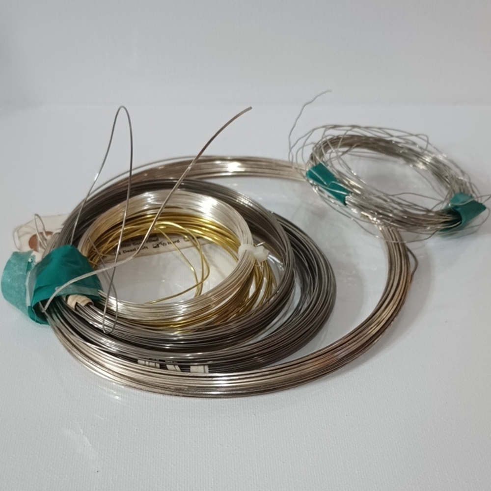Coil Wire Bundle Set in Silver and Gold Tones